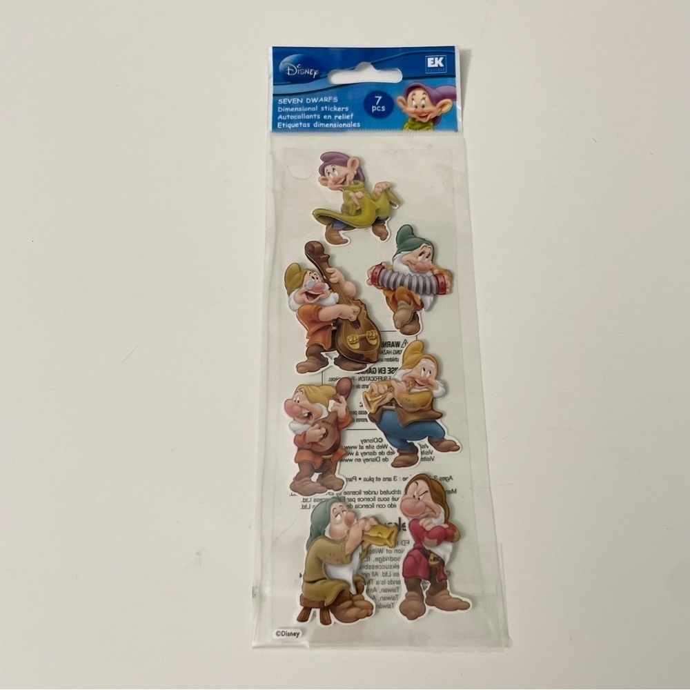 Disney Dwarfs Sticker Set with Colorful Gems - Picture 10 of 16